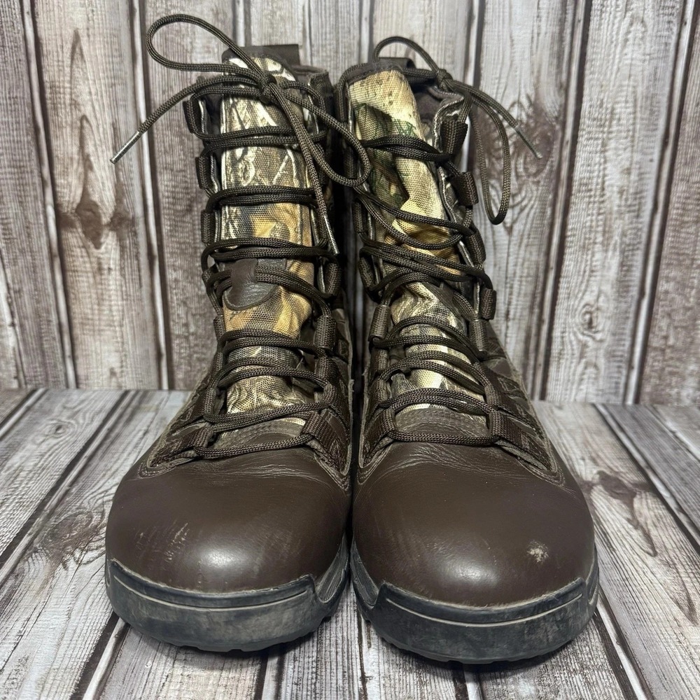 Nike SFB Gen 2 8" Brown Camo Tactical Combat Boots Men's Size 9.5 AJ9277-220